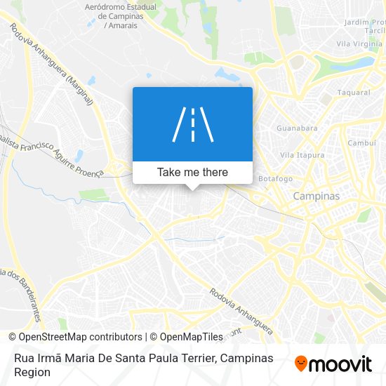Rua Irmã Maria De Santa Paula Terrier map