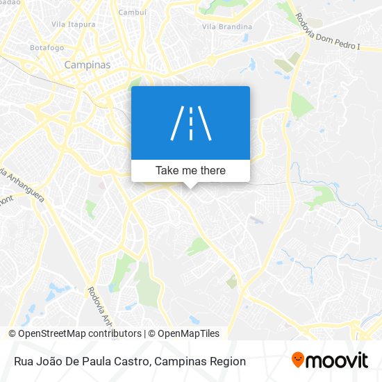 Mapa Rua João De Paula Castro
