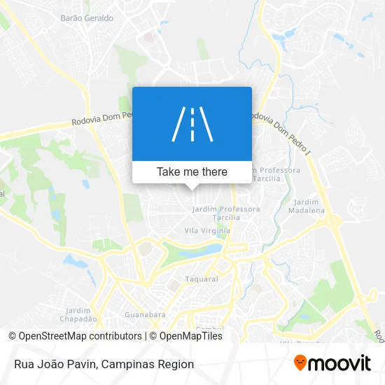 Rua João Pavin map