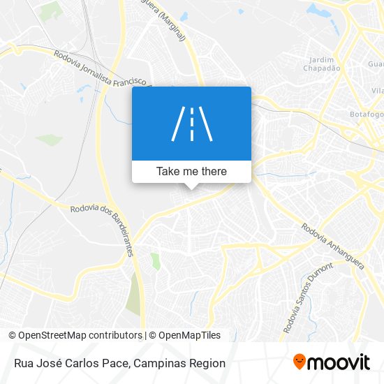 Rua José Carlos Pace map