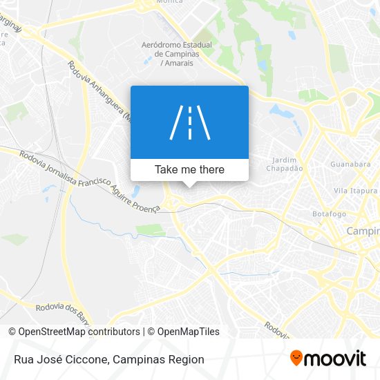 Rua José Ciccone map
