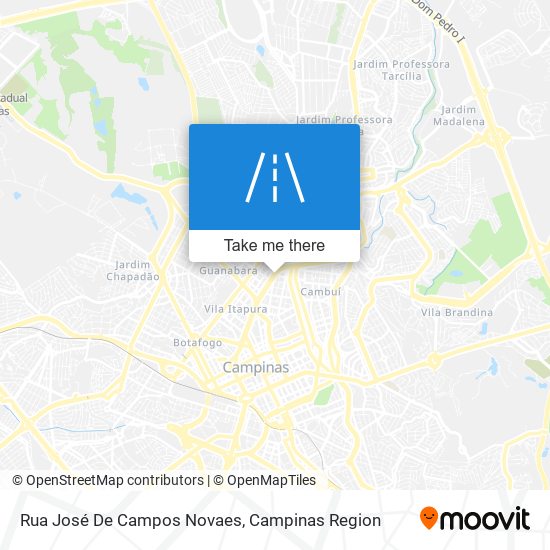 Mapa Rua José De Campos Novaes