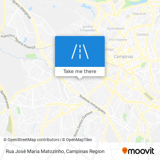 Mapa Rua José Maria Matozinho