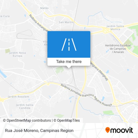 Rua José Moreno map