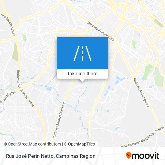 Mapa Rua José Perin Netto