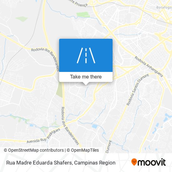 Mapa Rua Madre Eduarda Shafers
