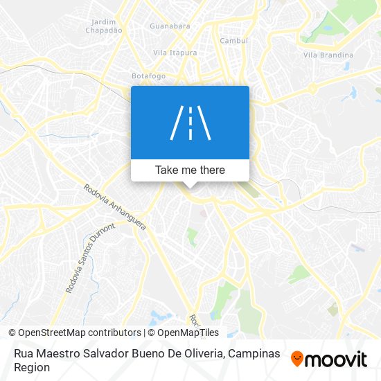 Mapa Rua Maestro Salvador Bueno De Oliveria