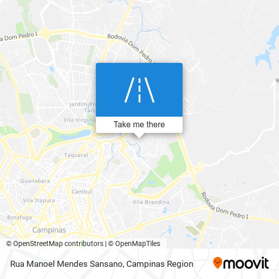 Mapa Rua Manoel Mendes Sansano