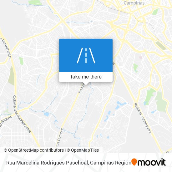 Mapa Rua Marcelina Rodrigues Paschoal