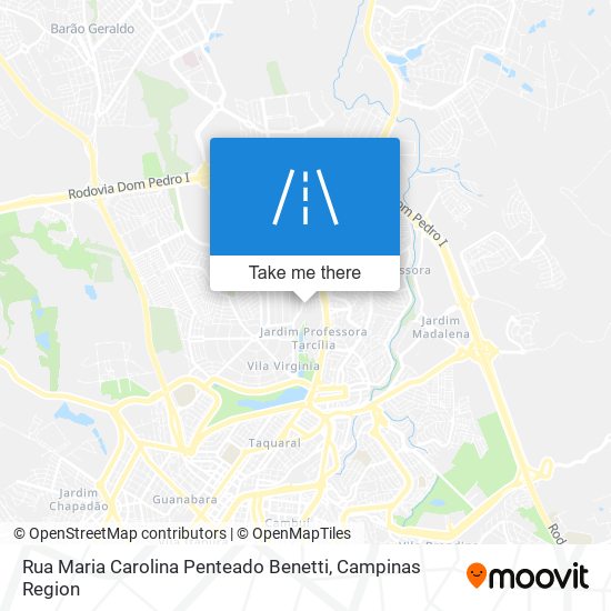 Rua Maria Carolina Penteado Benetti map