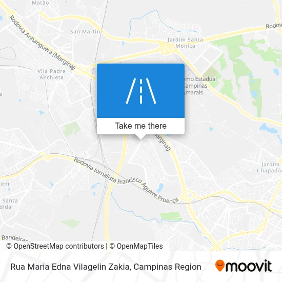Rua Maria Edna Vilagelin Zakia map