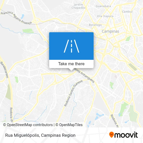 Rua Miguelópolis map