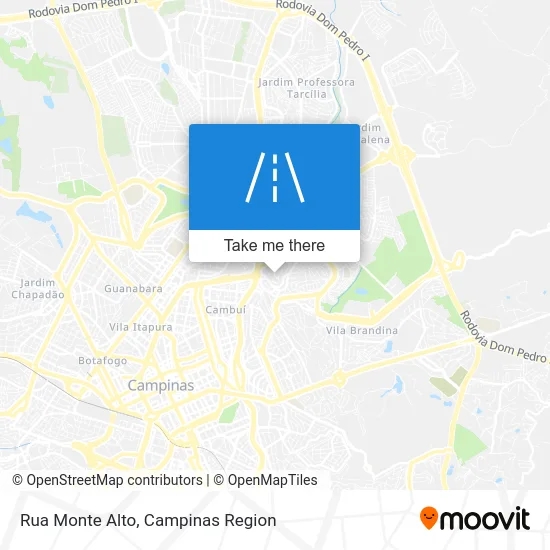 Rua Monte Alto map