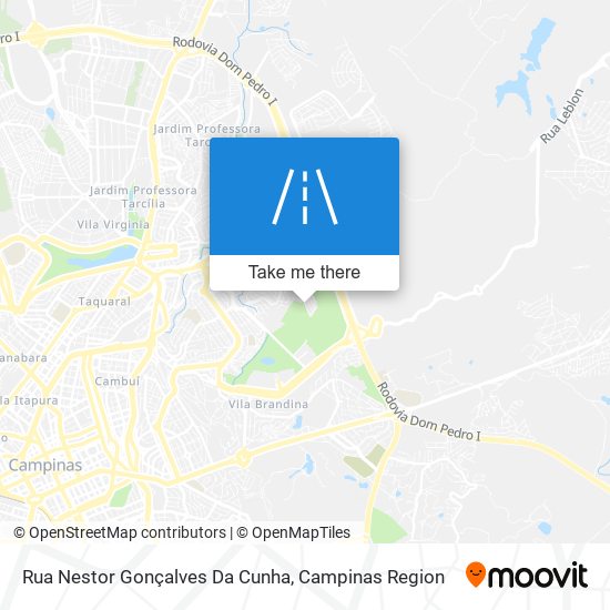 Mapa Rua Nestor Gonçalves Da Cunha