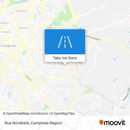 Rua Nordeste map