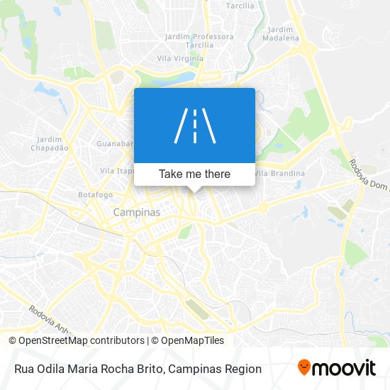 Mapa Rua Odila Maria Rocha Brito