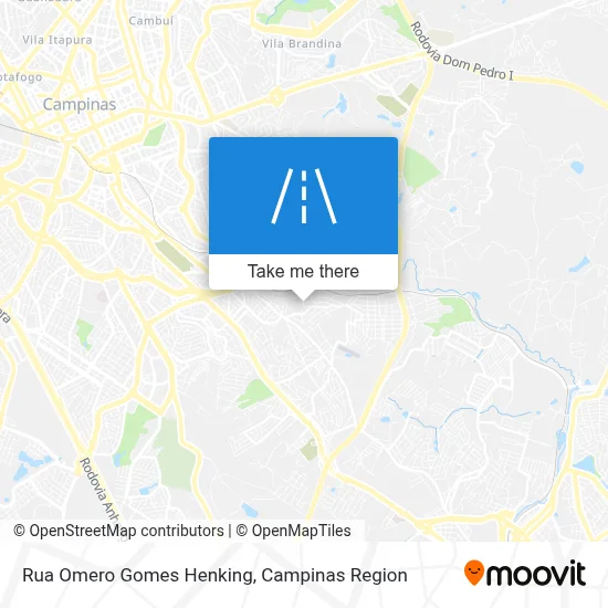 Rua Omero Gomes Henking map
