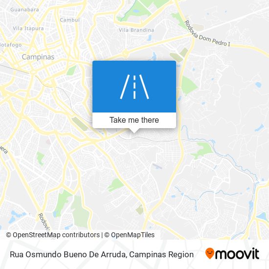 Mapa Rua Osmundo Bueno De Arruda