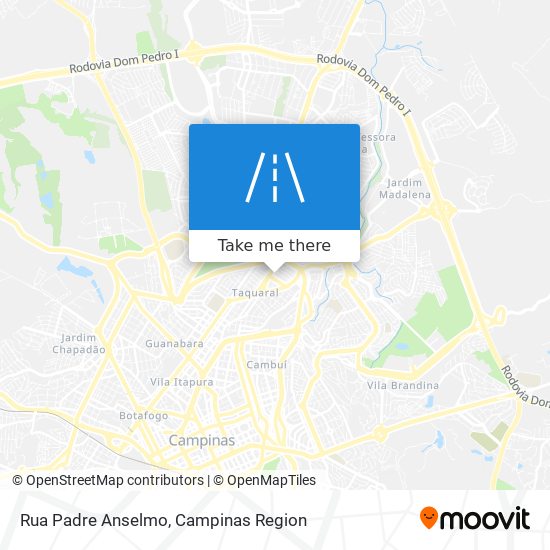 Mapa Rua Padre Anselmo