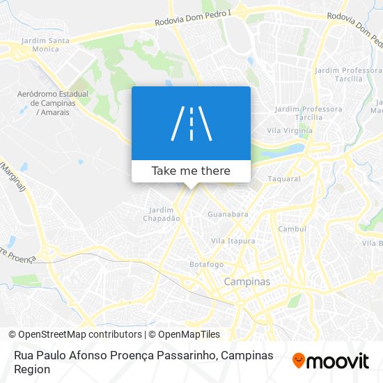 Rua Paulo Afonso Proença Passarinho map