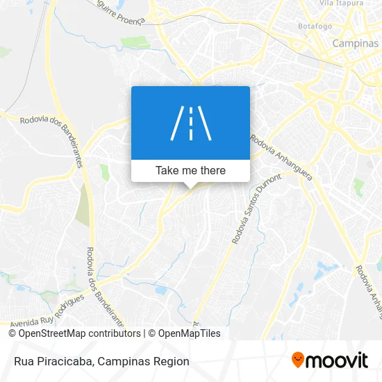 Rua Piracicaba map