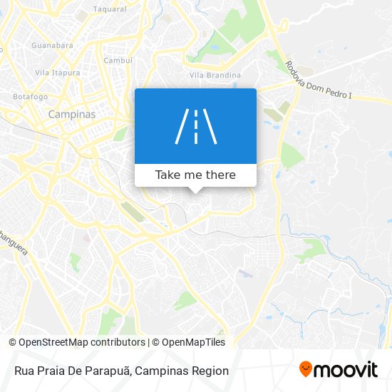 Mapa Rua Praia De Parapuã