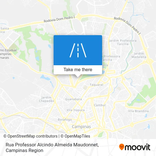 Rua Professor Alcindo Almeida Maudonnet map