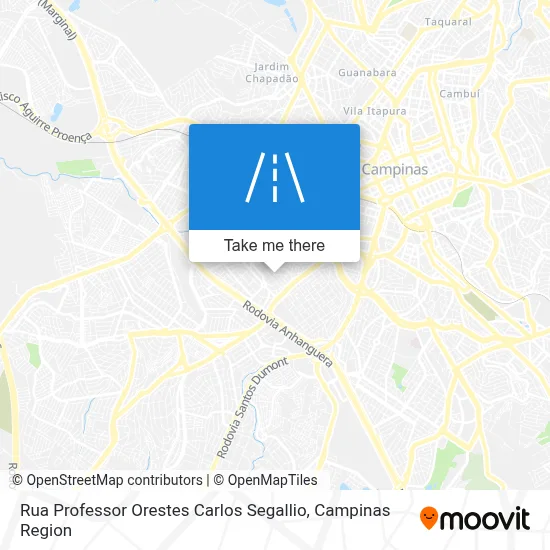 Rua Professor Orestes Carlos Segallio map