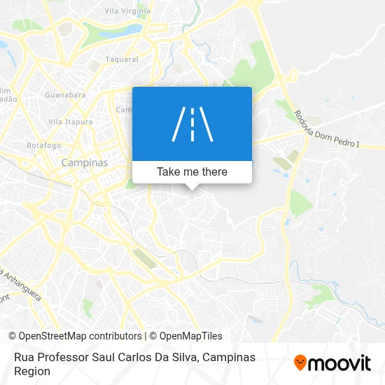 Rua Professor Saul Carlos Da Silva map
