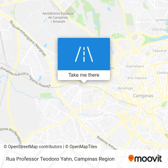 Rua Professor Teodoro Yahn map