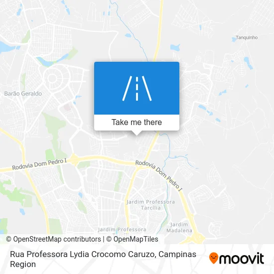 Rua Professora Lydia Crocomo Caruzo map