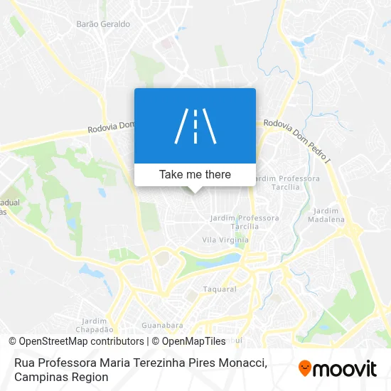 Rua Professora Maria Terezinha Pires Monacci map