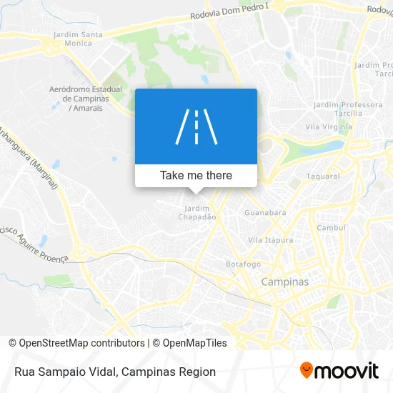 Rua Sampaio Vidal map