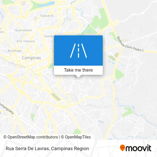 Rua Serra De Lavras map