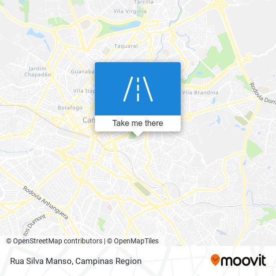 Mapa Rua Silva Manso