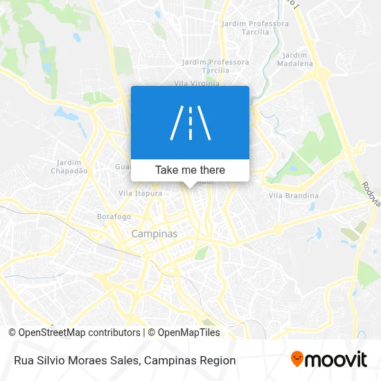 Rua Silvio Moraes Sales map