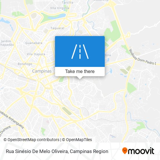 Mapa Rua Sinésio De Melo Oliveira