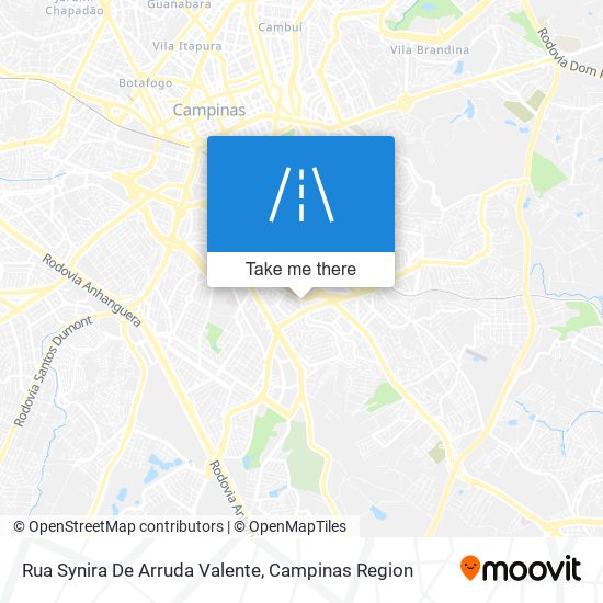 Mapa Rua Synira De Arruda Valente