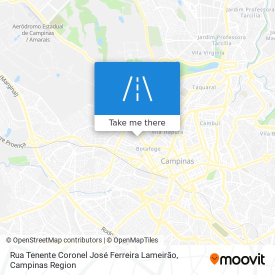 Rua Tenente Coronel José Ferreira Lameirão map