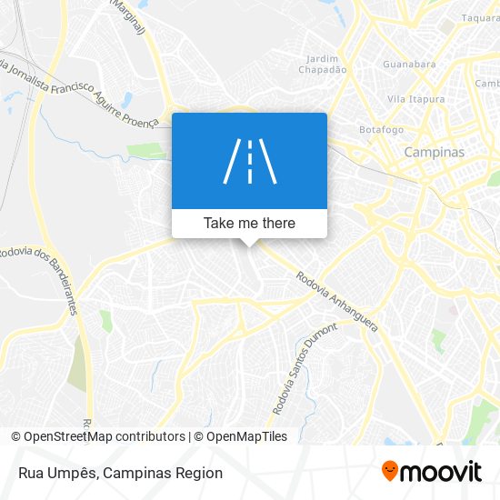 Mapa Rua Umpês