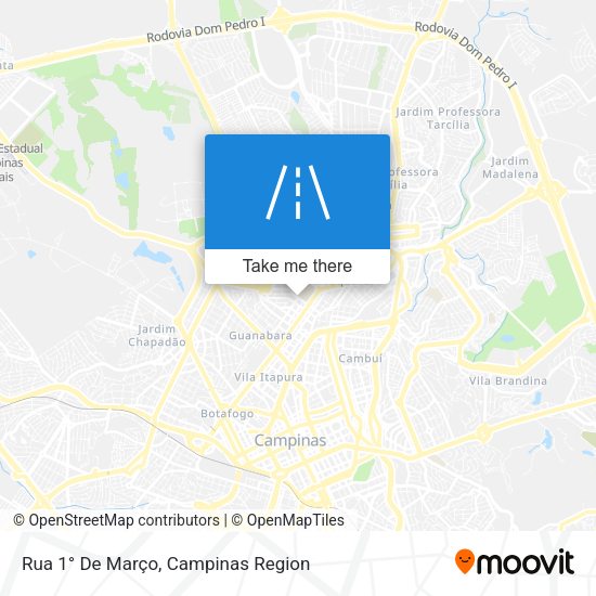 Rua 1° De Março map