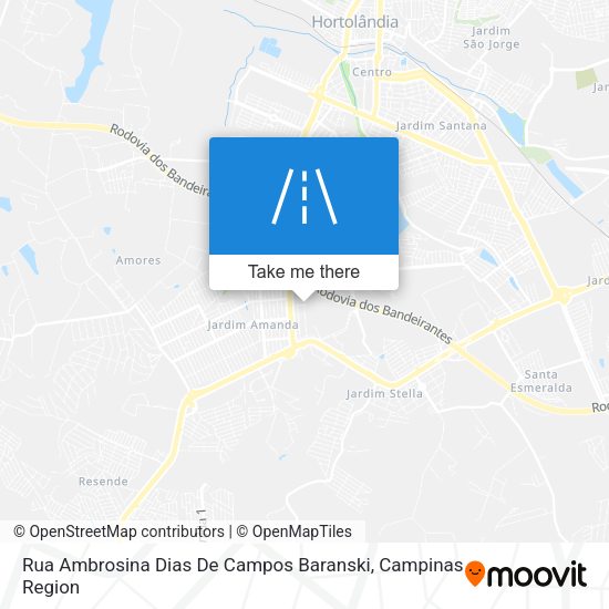 Rua Ambrosina Dias De Campos Baranski map