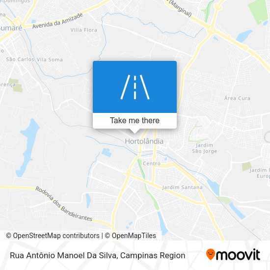 Rua Antônio Manoel Da Silva map