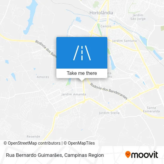 Rua Bernardo Guimarães map