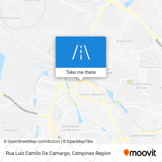 Mapa Rua Luiz Camilo De Camargo