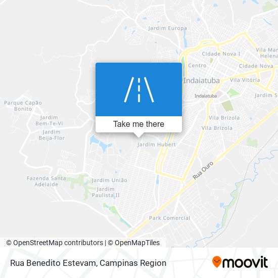 Rua Benedito Estevam map