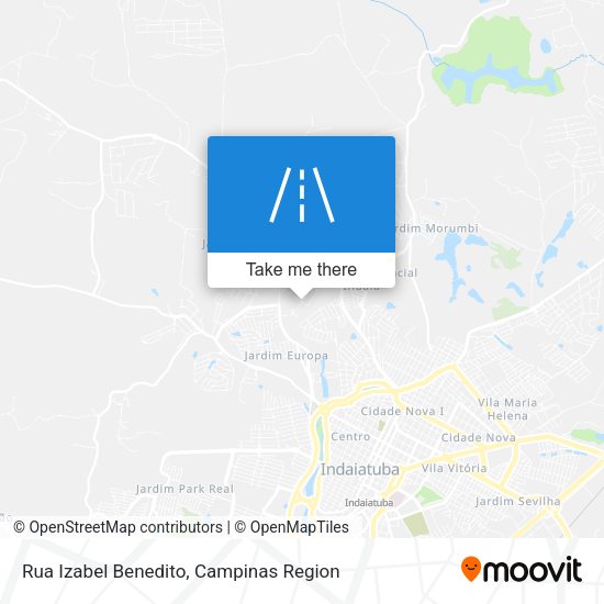 Rua Izabel Benedito map
