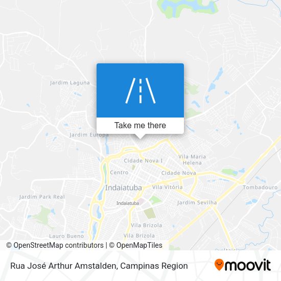 Rua José Arthur Amstalden map