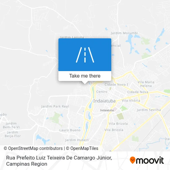 Rua Prefeito Luiz Teixeira De Camargo Júnior map
