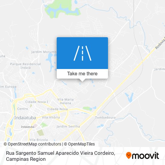 Rua Sargento Samuel Aparecido Vieira Cordeiro map